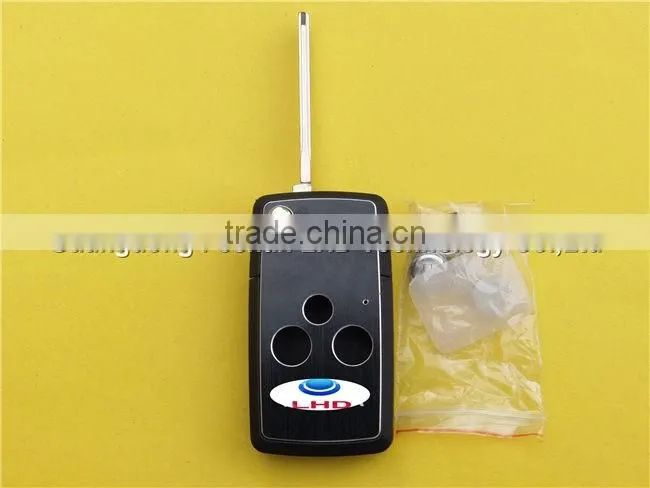 Free Shipping Toyota 3 buttons modified flip car remote key shell