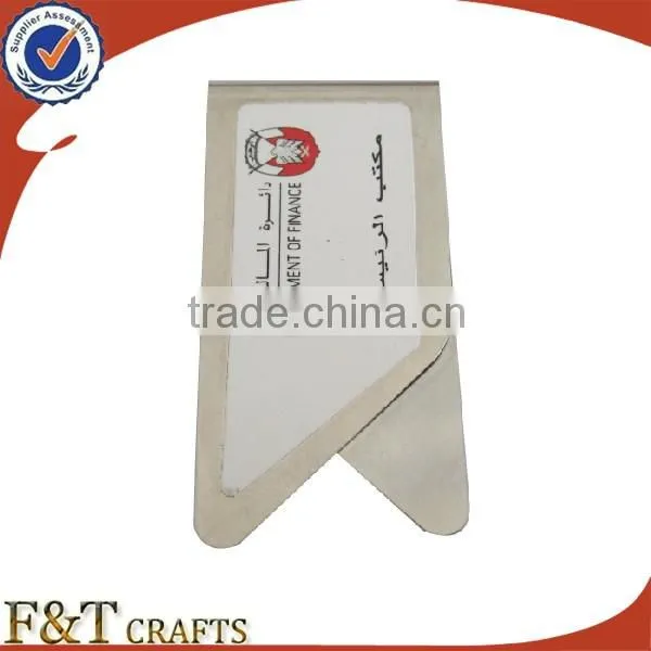 Wholesales deifferent size stainless steel paper clip holder for paser logo
