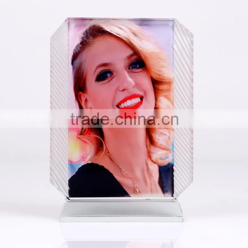 Sublimation crystal photo frame for heat press printing
