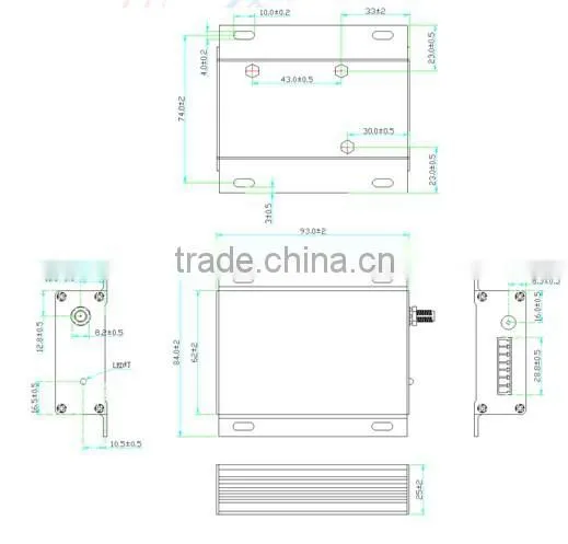2015 NiceRF 5W 8km Long Range Wireless Transceiver Module SNR6500 433.92 Transmitter and Receiver Module
