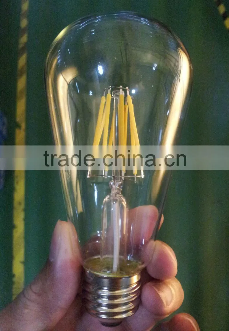 LED vintage edison 8w filament bulb st64 led ul