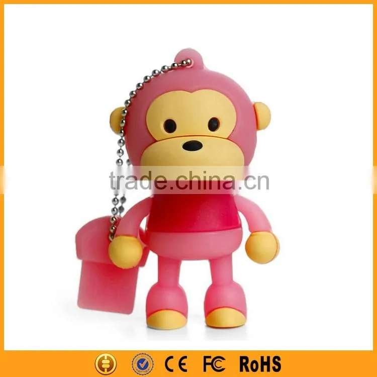 Wholesale Popular Cartoon Monkey Custom USB Stick