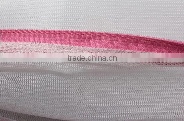 YIWU RODA 100%polyester crystal zipper head fine mesh washing bag