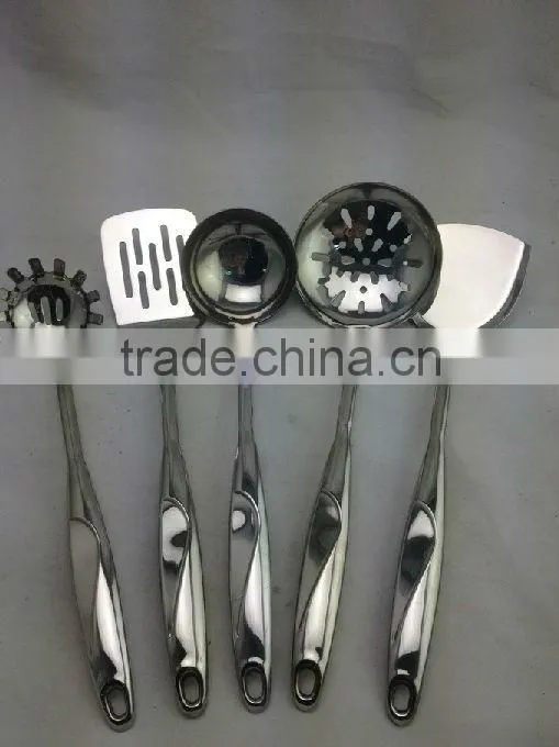 High quality stainless steel ktichen utensils/kitchen accessories/Steel Pipe Handle Kitchen Tools