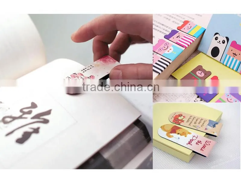 2015 OEM small order book cover Folding Magnetic anime bookmarks printable