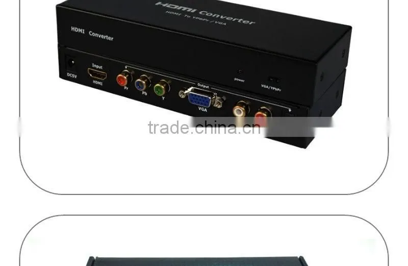 Generic PC DVD HDMI to VGA & Audio For HDTV CRT Video Converter Box Adapter 1080P New