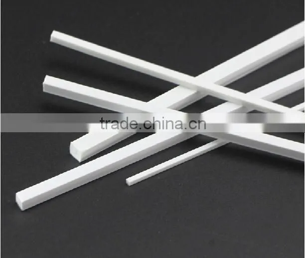 model square tube in plastic profile, plastic scale tube, DIY model material, materials for architecture models