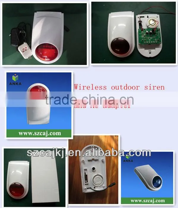 110db 20 zone wireless security alarm siren