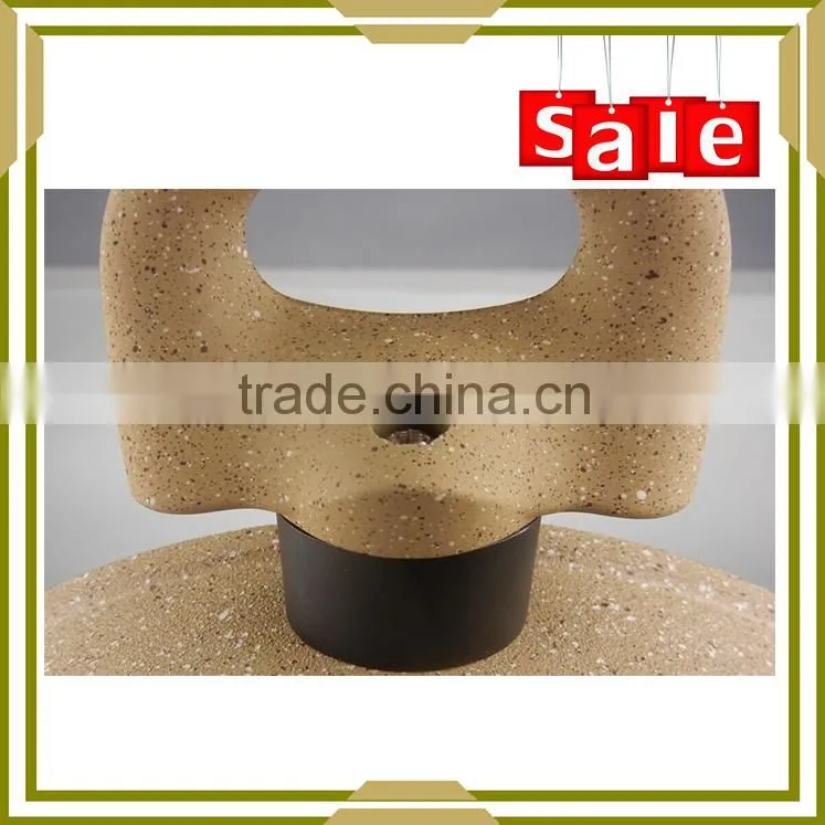 forged aluminium marble coating casserole with lid