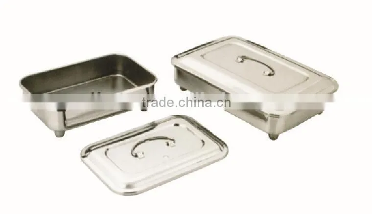MK03-727 Hospital Surgical Medical Stainless Steel Medical Hollow Ware Instruments Disinfectant Square Dish
