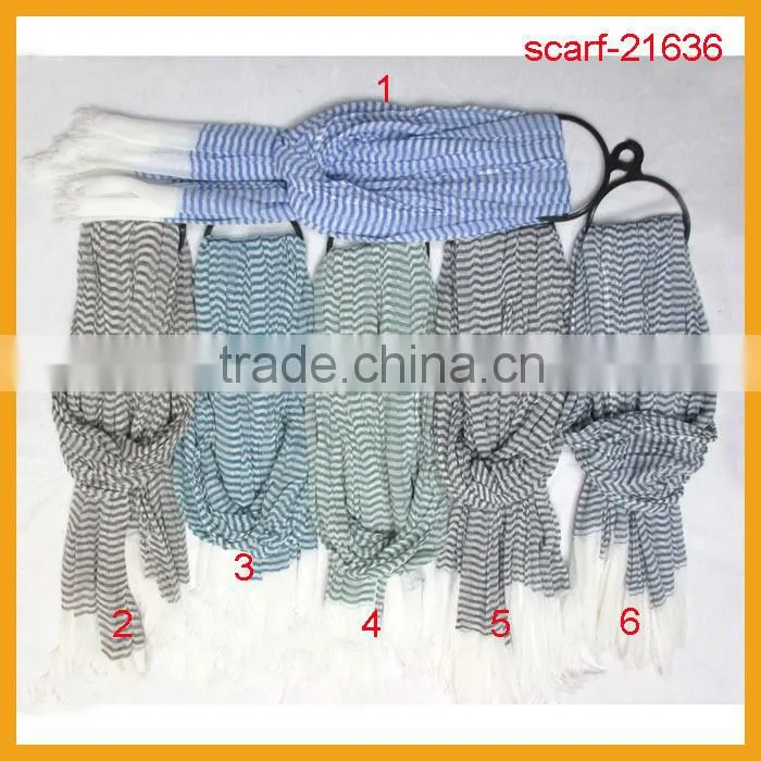 hot sale 100% acrylic stripe scarf