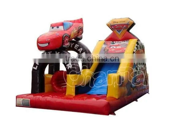 super cars giant commercial inflatable slide for sale