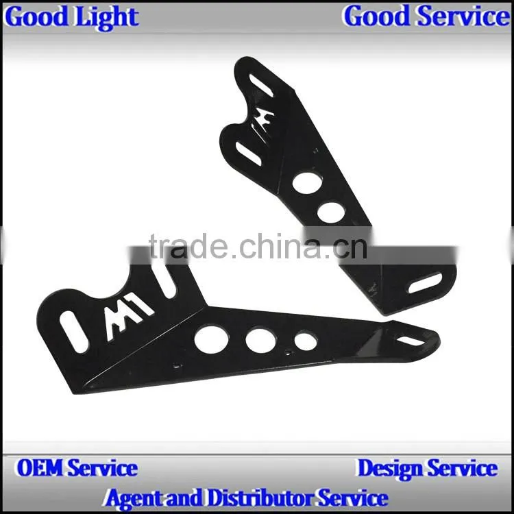 Wholesale price engine led headlight light bar Hood bracket and mount for offroad,J-eep w-rangler JK JT