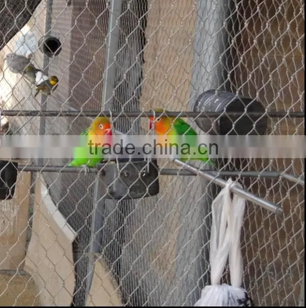 Flexible stainless steel bird netting/zoo mesh