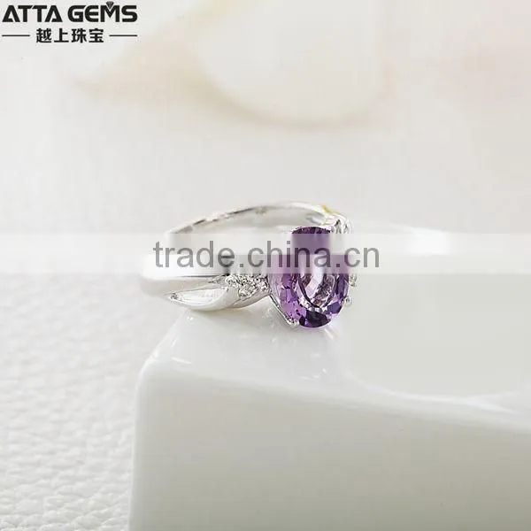 Gold gemstone ring latest style designs for women