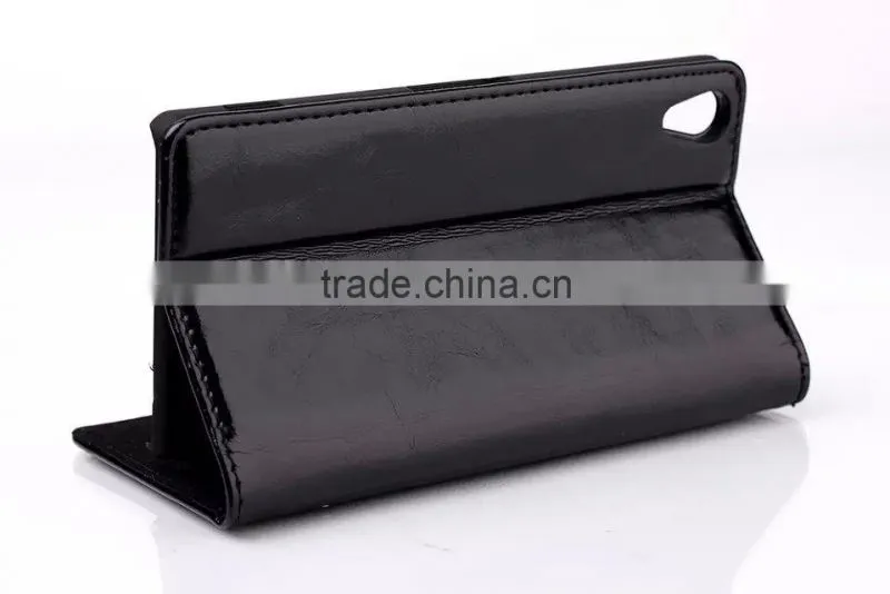 Automatic closing leather cover for Sony Xperia Z2