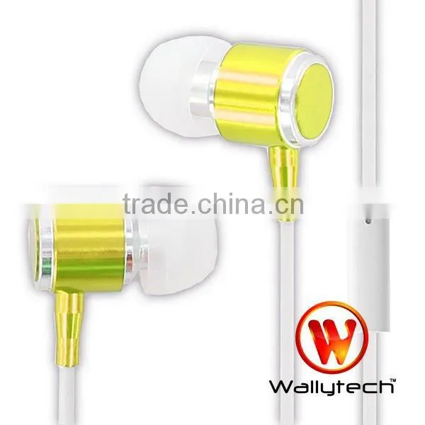 Wallytech Colorful Metallic Stereo in-Ear Earphone