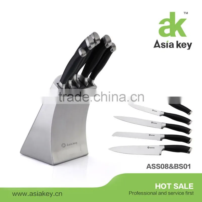 Knife made in China kitchen knife set,wooden block