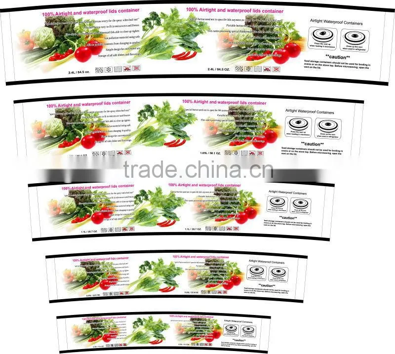 650ml small round plastic food storage container with FDA certificate