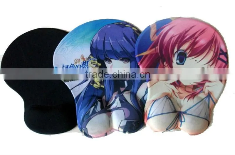 breast mouse pad with Fabirc,PU and SBR