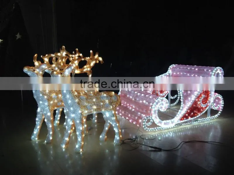 2016 Led Fancy Light Deer Motif Light 3d For Christmas