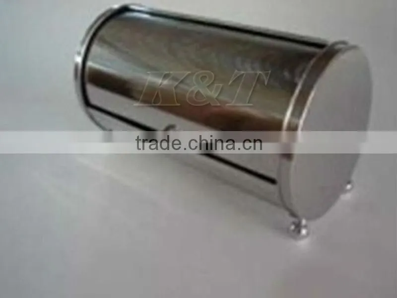 special Round stainless steel bread box