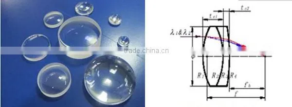 Positive achromatic optical lens