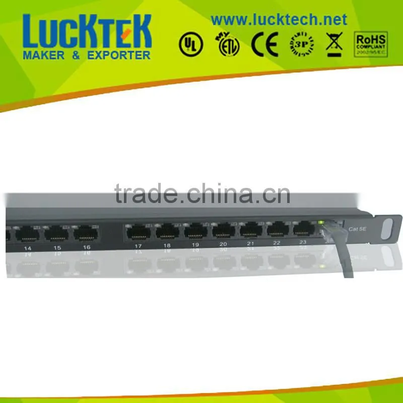 Cat5E UTP 50 Port Voice Patch Panel,19'' 1U network patch panel