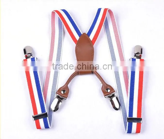 High Quality Genunine Leather Fittings Kids Suspender Clips