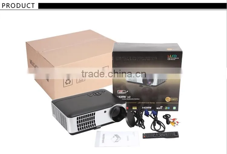 200' large screen full HD Android 360 degree flip 2800lume high lumen LED projector Home Business Education Use RD806A projector