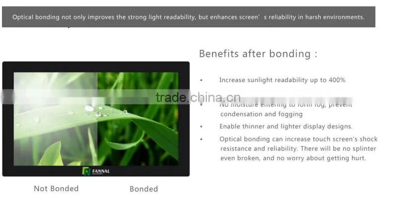 sunlight reable support multi touchscreen 32 inch suitabble for outdoor application