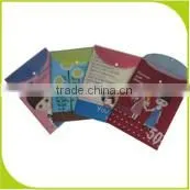 custom logo design pvc clip folder,bone folder