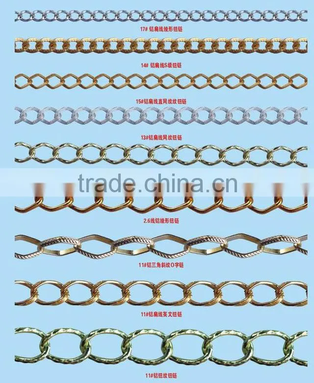 Handbag hardware accessories metal oval chain,Decorative bag parts metal chain,Detachable handbag metal chain