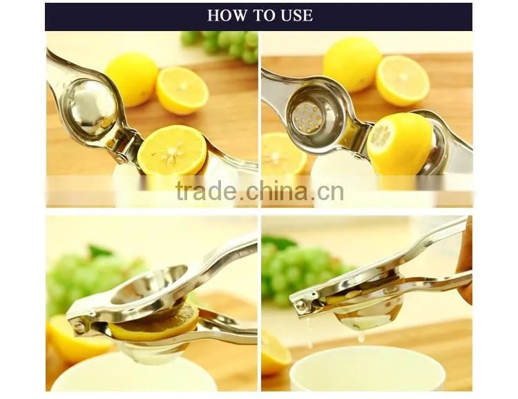 Home Kitchen Stainless Steel Lemon Squeezer Manual Juicer Thicken Fruit Lemon Juicer Presser Novel Fruit Juice Tool Reamers