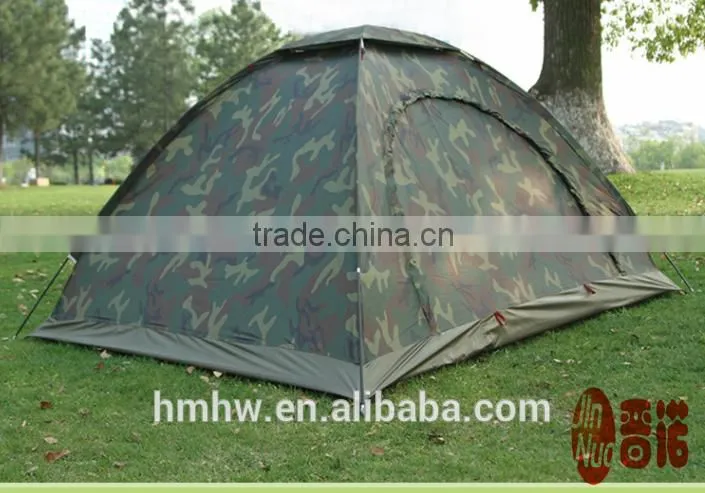 2 Persom Single Layer Double Door Camouflage Camping Tent