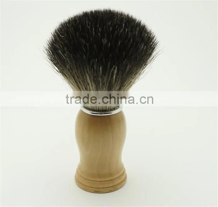 Wooden Beard Brush Free Sample Shaving Brush Badger Hair Knots