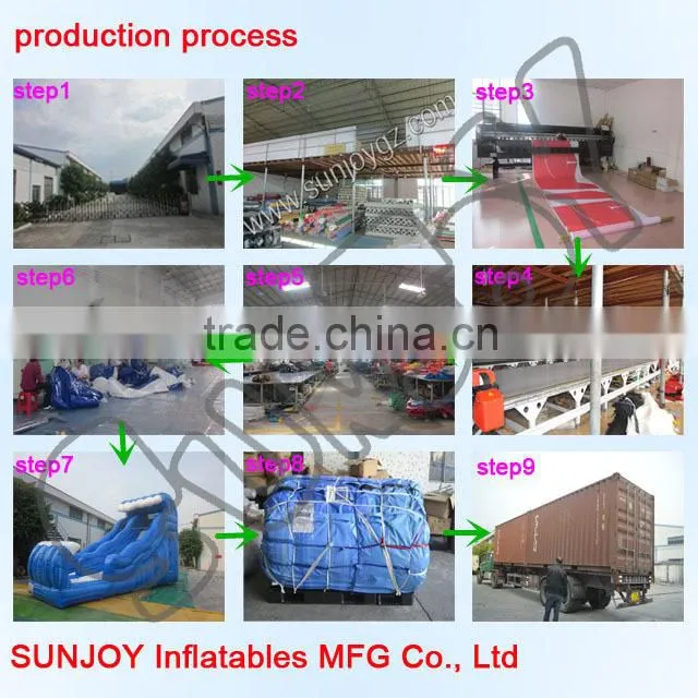 2016 Jungle Slide With Trees And Obstacle Maze inflatable obstacle course