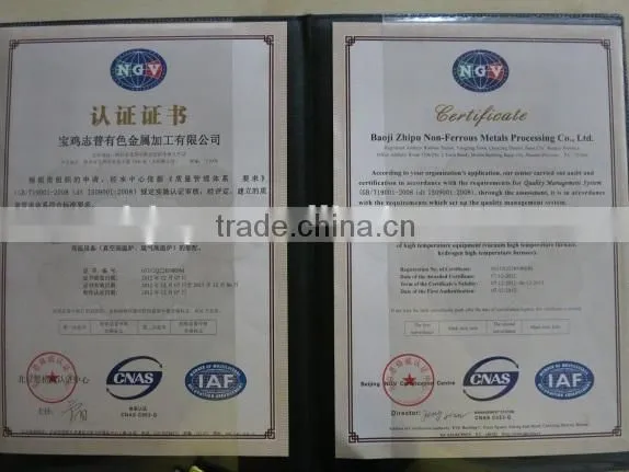 High purity forged niobium rod price for all specification