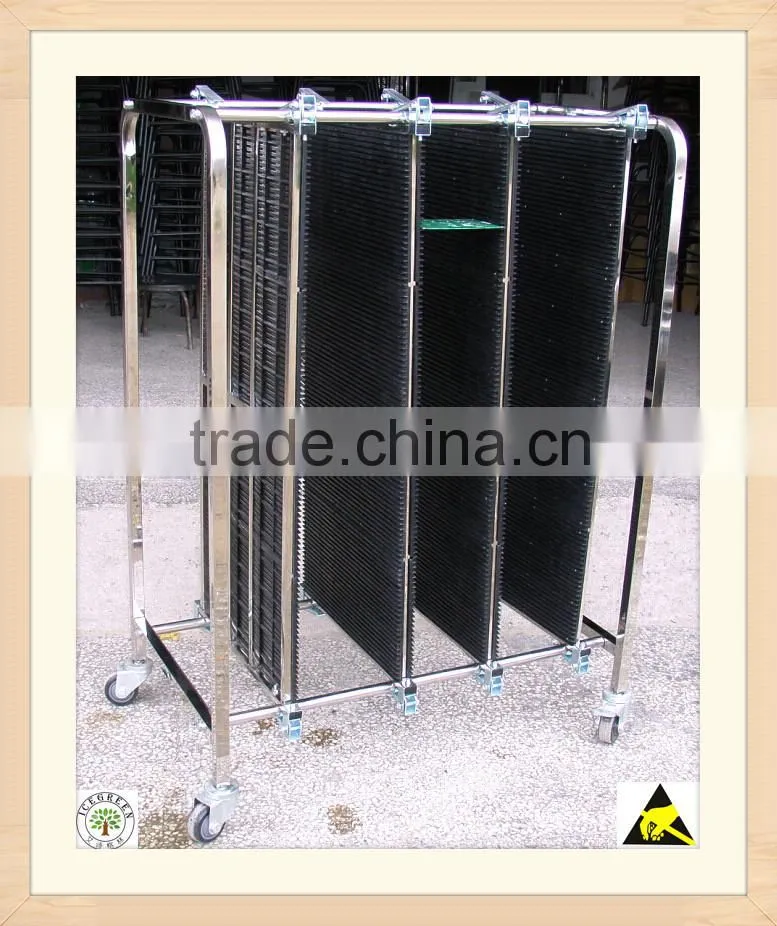 Stainless steel Frame Antistatic PCB Storage Cart