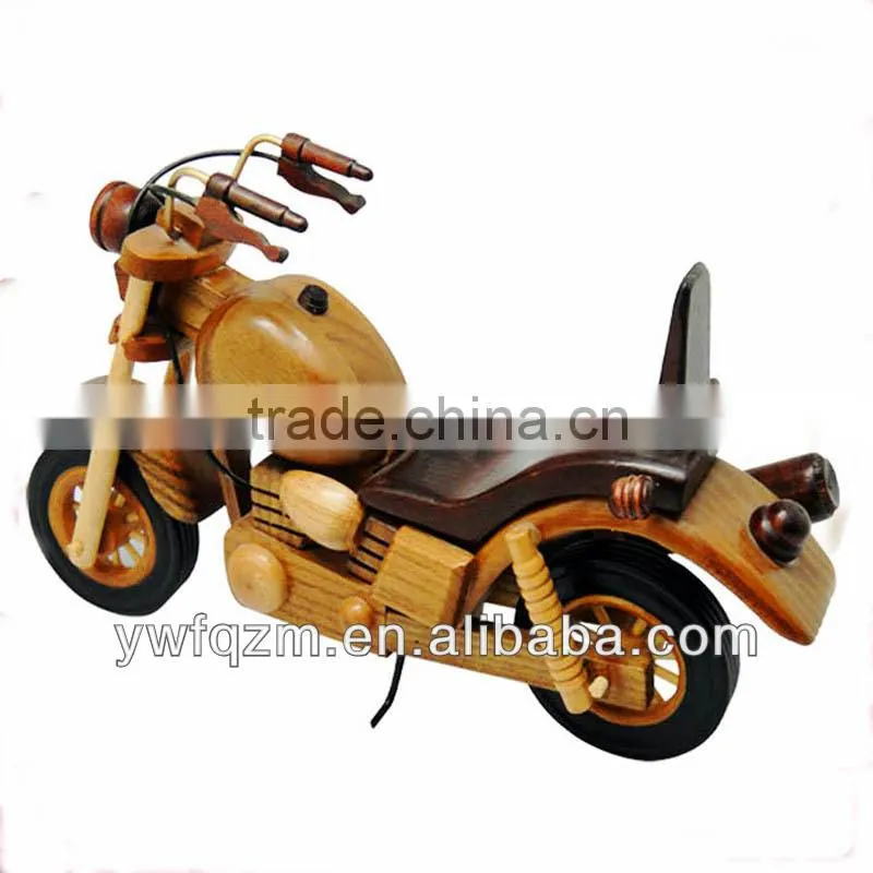Home Decor Wooden Toy Model Motorcycles Toy