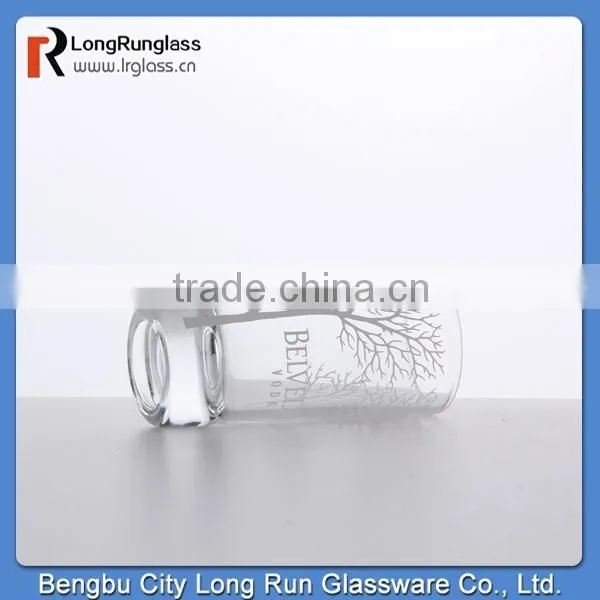LongRun 40ml small capacity clear drinking glass& shot wine glass cup added beautiful decal