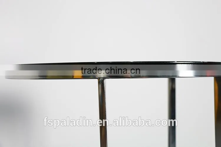 Wooden Top Steel Frame Coffee Table