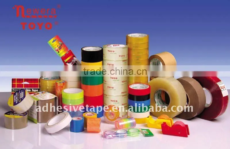 Premium Custom Printed Tape 2.0mil x50yards in White/Red