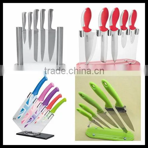 Acrylic novelty magnetic knife block