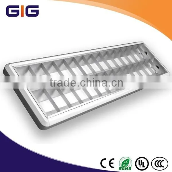 China factory 4x18W Surface type Fluorescent grid lighting fixture
