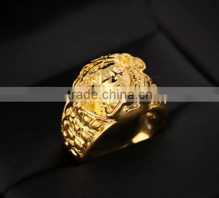 wholesale fashion Medusa new design ladies finger ring