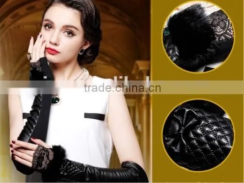 Fashion Fur Fingerless Gloves Women Arm Warmer Fingerless Gloves Women