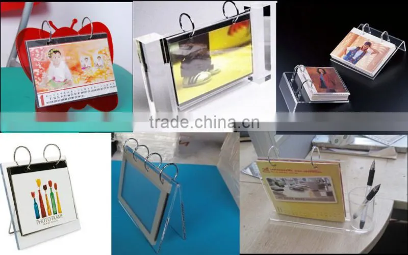 V shape Handmade custom flip acrylic menu display stand roll menu display holder