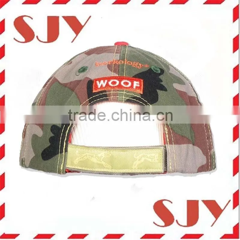 Camouflage Cotton Twill Adjustable Snapback Baseball Cap