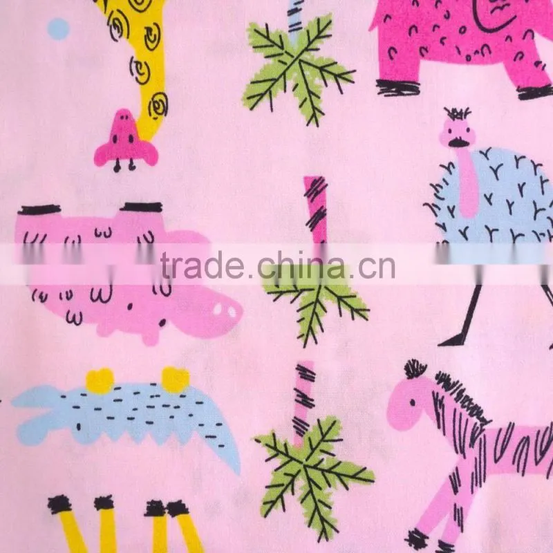 animal print cotton fabric, TC 65/35 21s*21s 100*50,167g/sm, childrens cotton fabric, print fabrics for garment